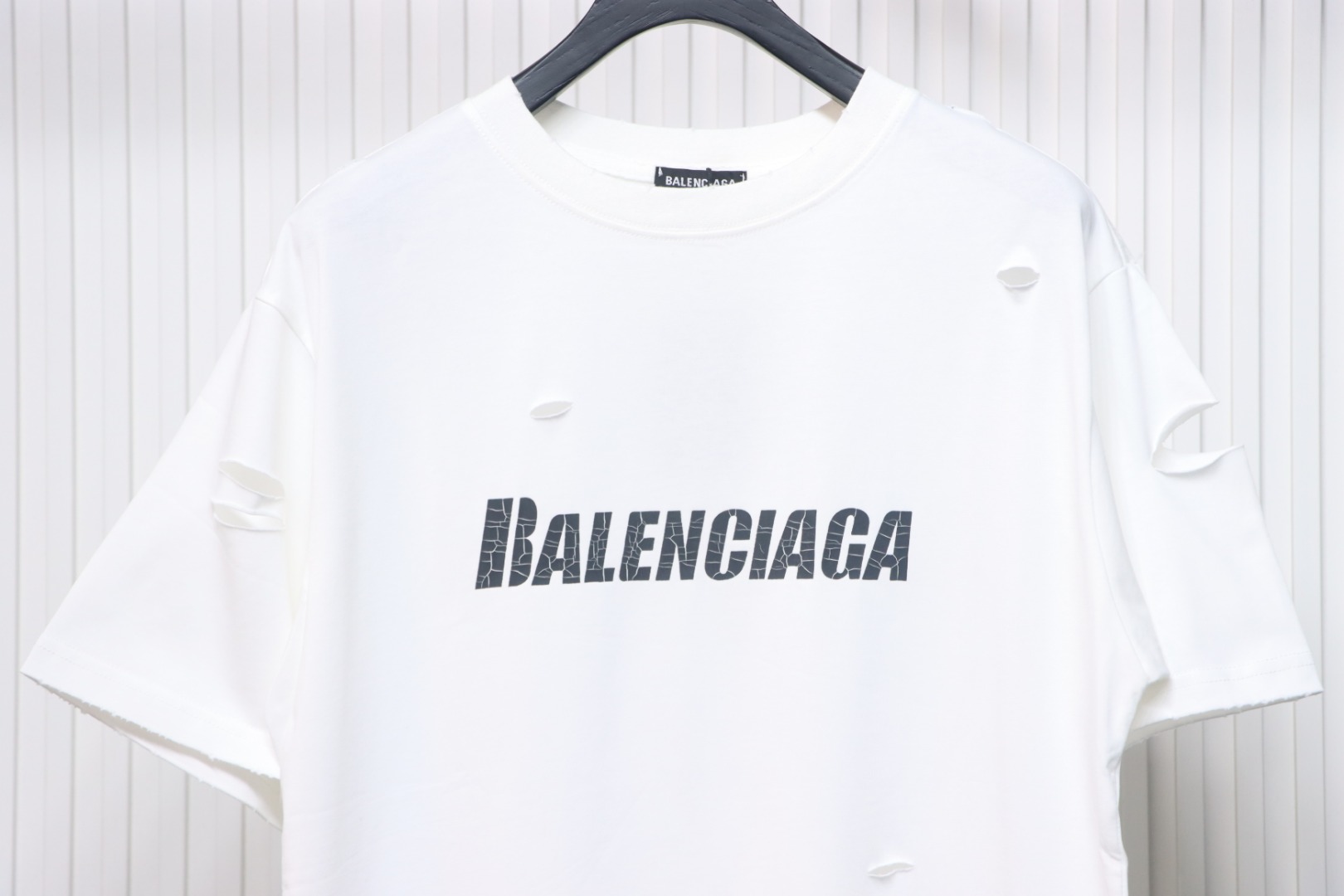 Balenciaga Distressed T-Shirt White