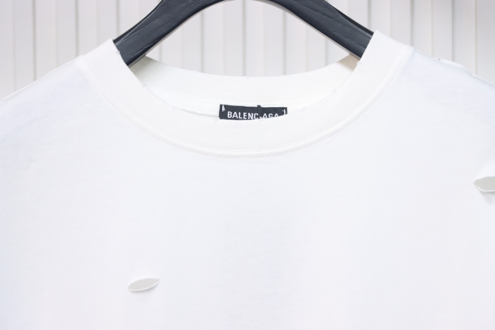 Balenciaga Distressed T-Shirt White