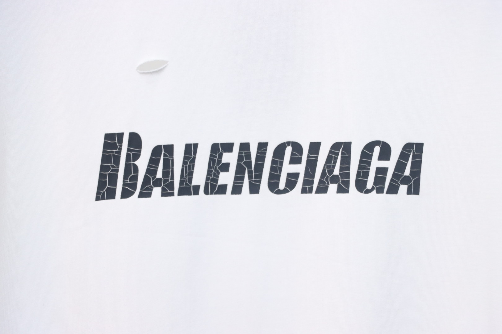 Balenciaga Distressed T-Shirt White