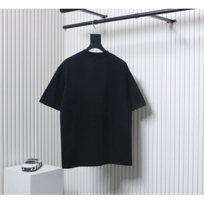 Balenciaga eBay Brushed Embroidery T-shirt Black 02