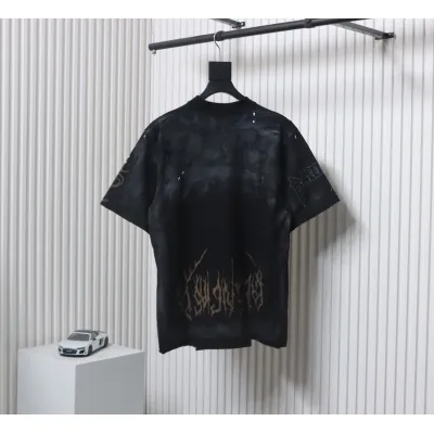 Balenciaga Eiffel Tower Reflection Moonlight Night T-shirt Black 02