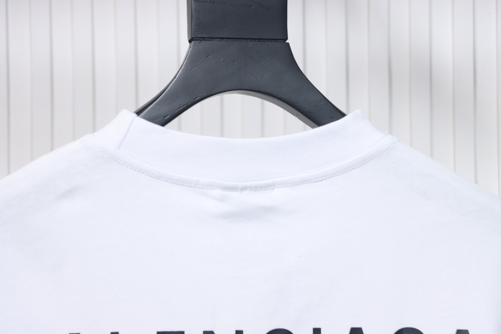 Balenciaga front and back seal letter T-shirt white