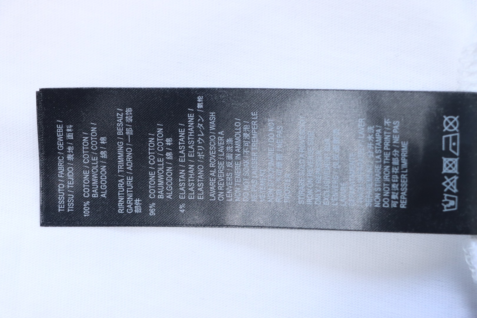 Balenciaga front and back seal letter T-shirt white