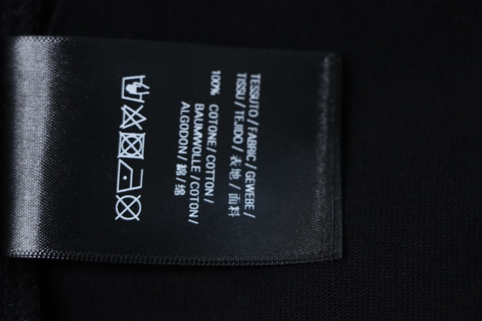 Balenciaga Hand-painted Letter Print T-shirt Black