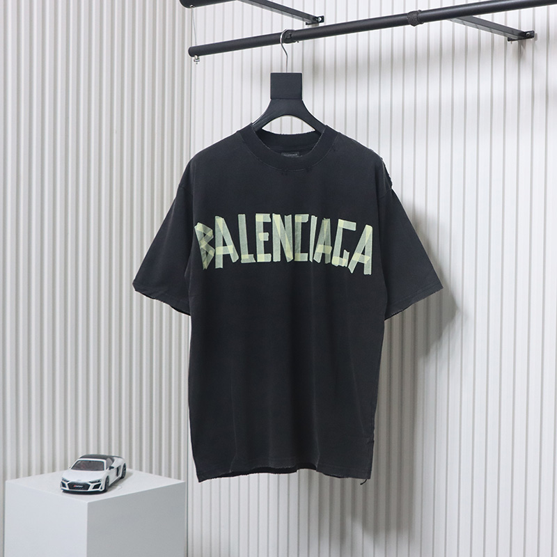 Balenciaga Masking Tape T-Shirt Black