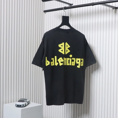 Balenciaga Masking Tape T-Shirt Black 02