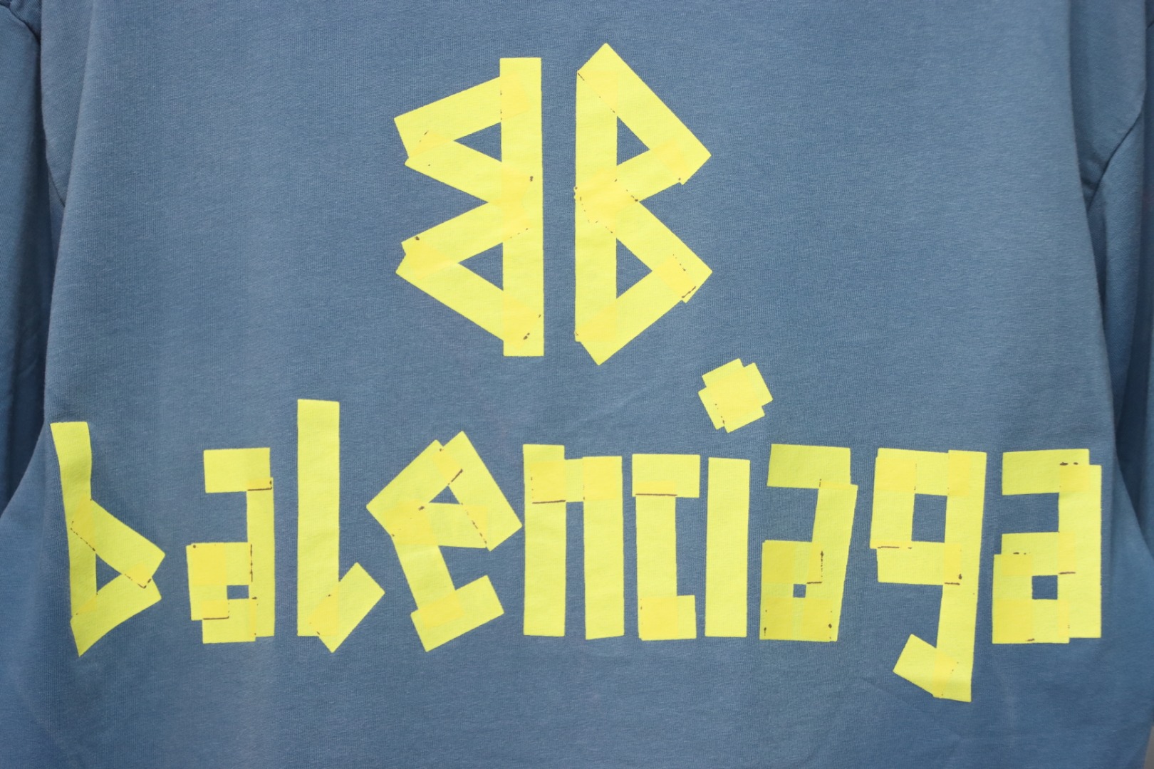 Balenciaga Masking Tape T-Shirt Blue