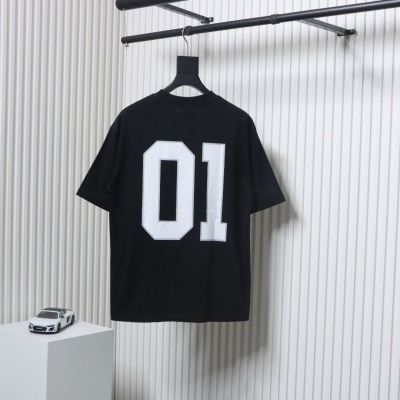 Balenciaga's New Embroidered Size 01 Basketball T-Shirt Black 02