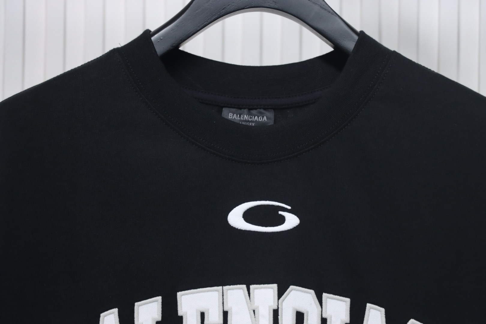 Balenciaga's New Embroidered Size 01 Basketball T-Shirt Black