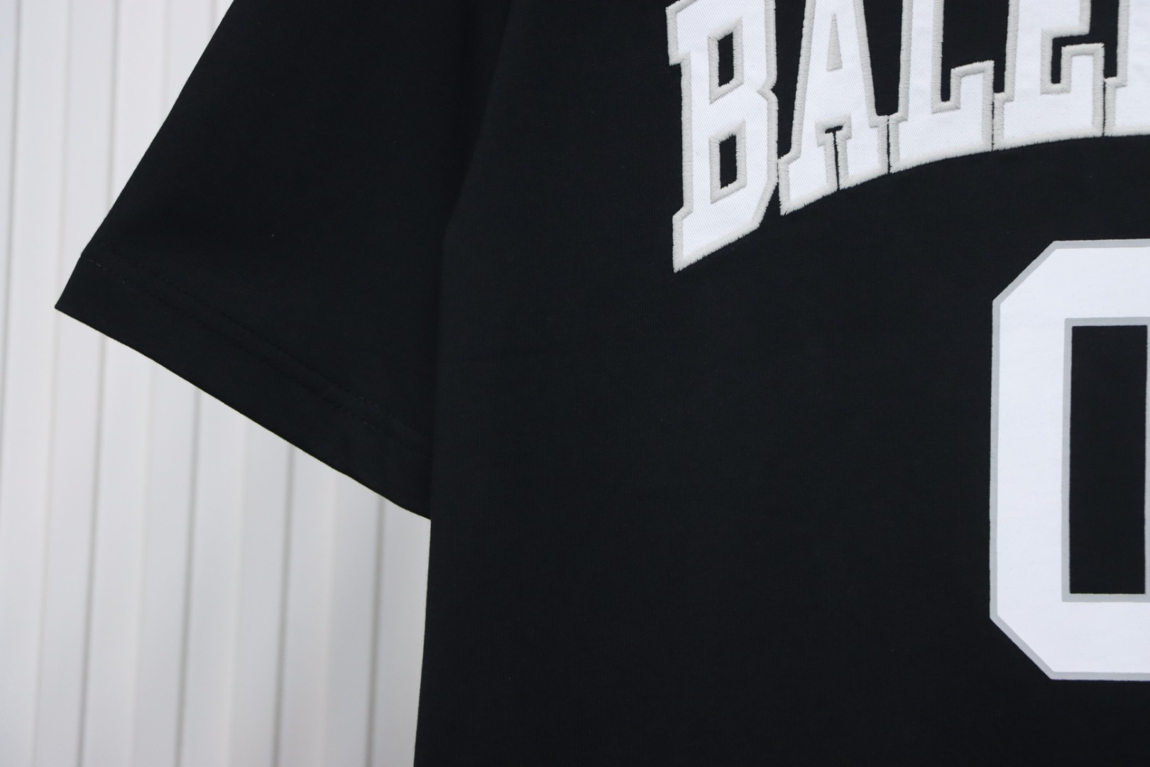 Balenciaga's New Embroidered Size 01 Basketball T-Shirt Black