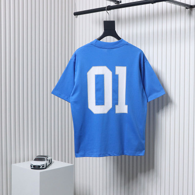 Balenciaga's New Embroidered Size 01 Basketball T-Shirt Blue 02