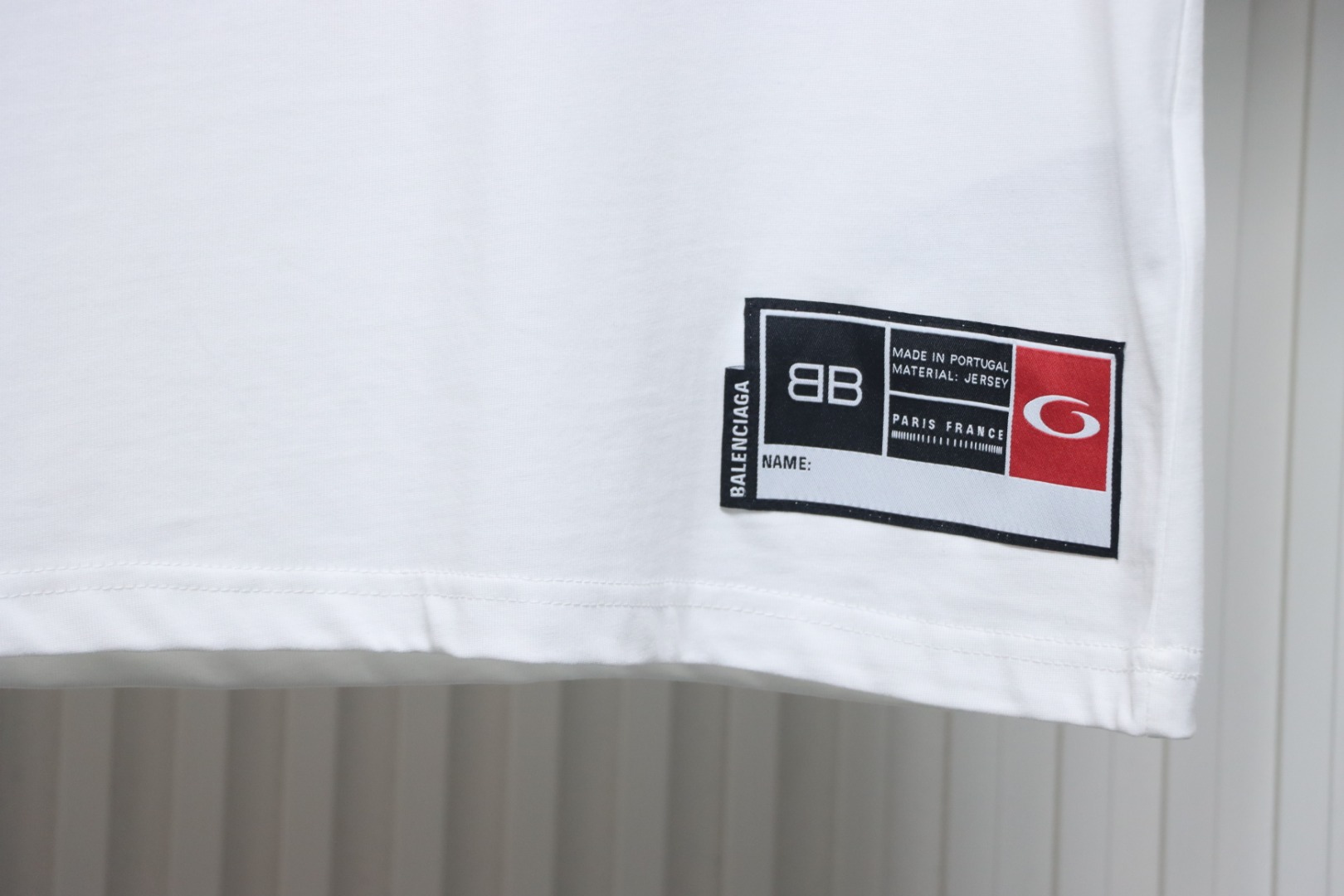 Balenciaga's New Embroidered Size 01 Basketball T-Shirt White