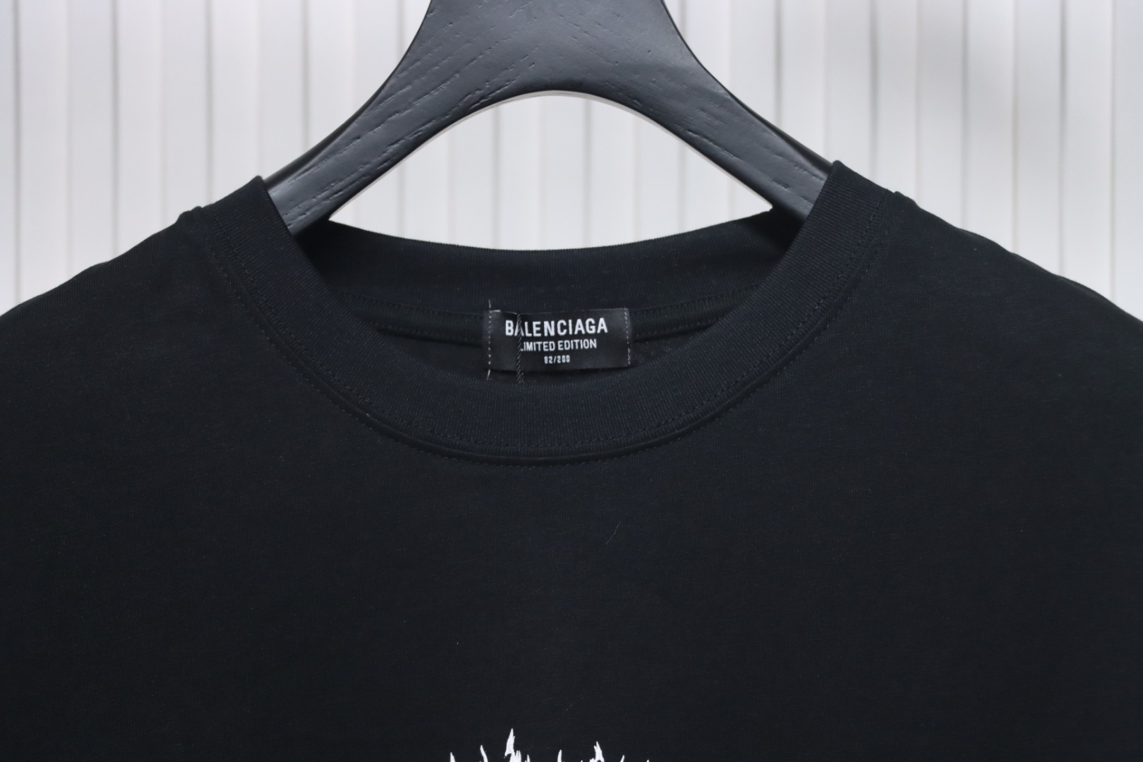 copy of Balenciaga 25ss Flame Double B Letter Print T-shirt White