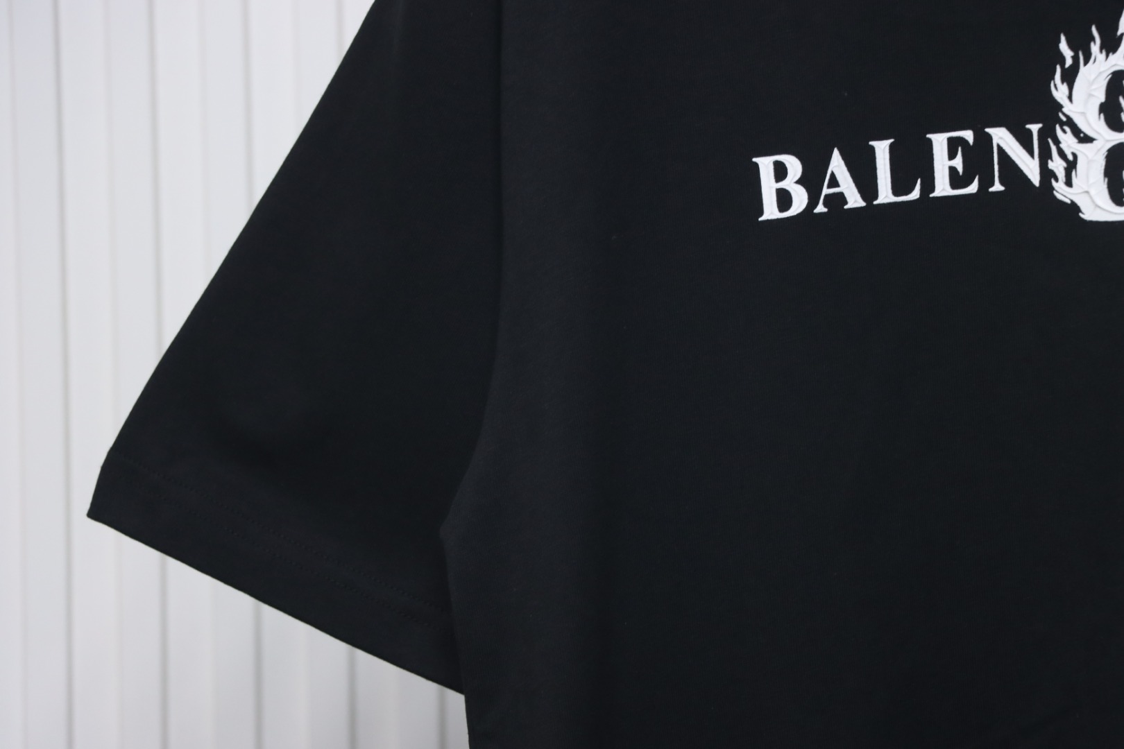 copy of Balenciaga 25ss Flame Double B Letter Print T-shirt White