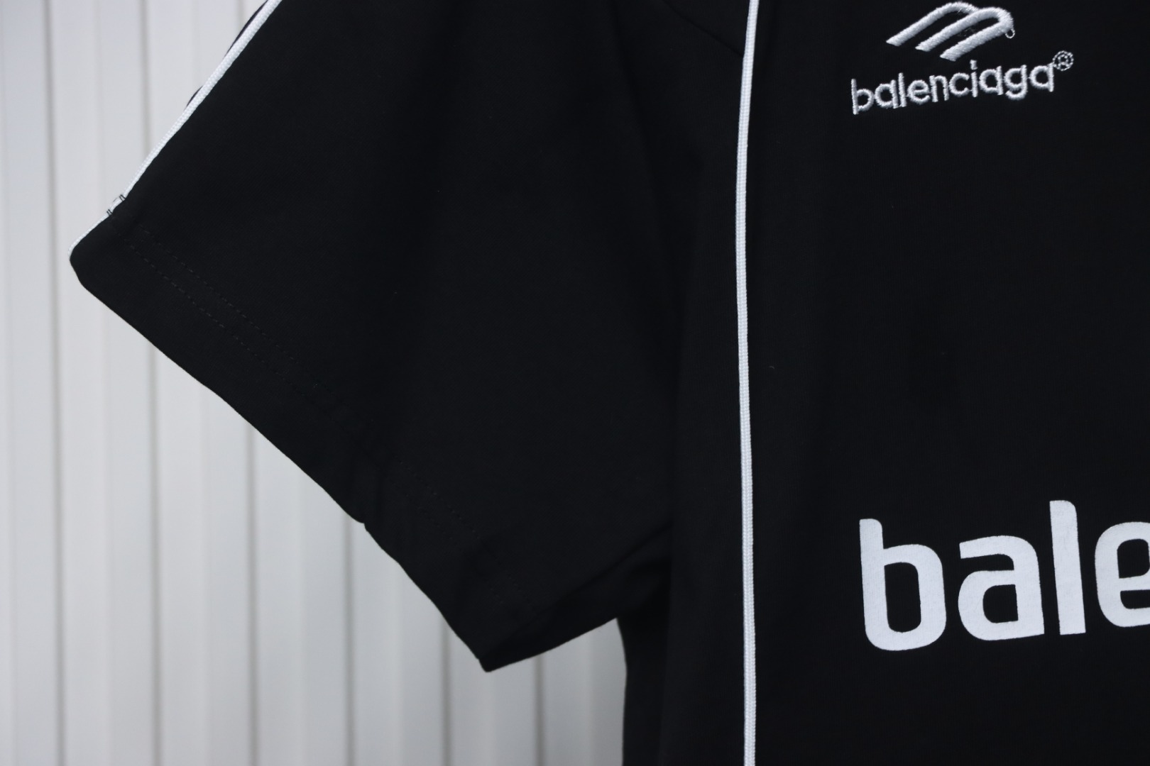 Balenciaga Co-branded Manchester United Football Embroidery T-shirt Black