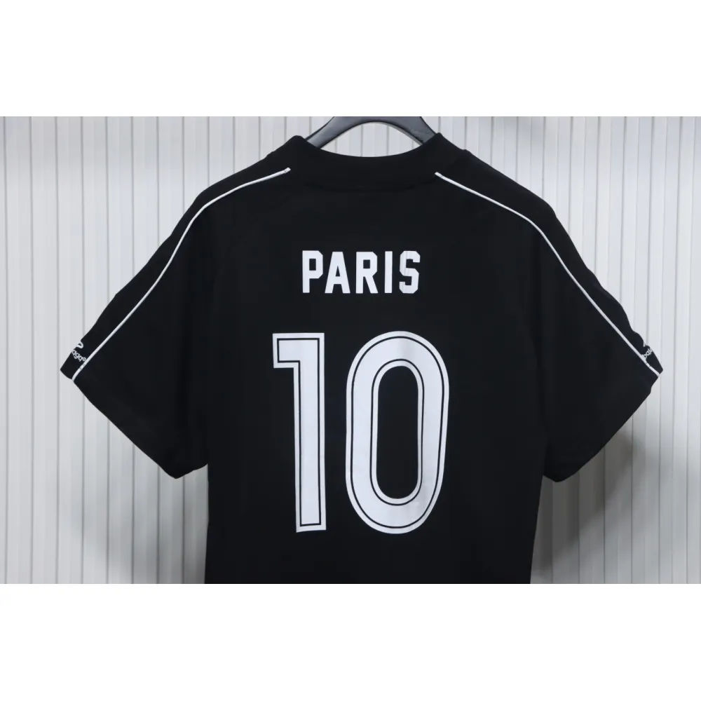 Balenciaga Co-branded Manchester United Football Embroidery T-shirt Black