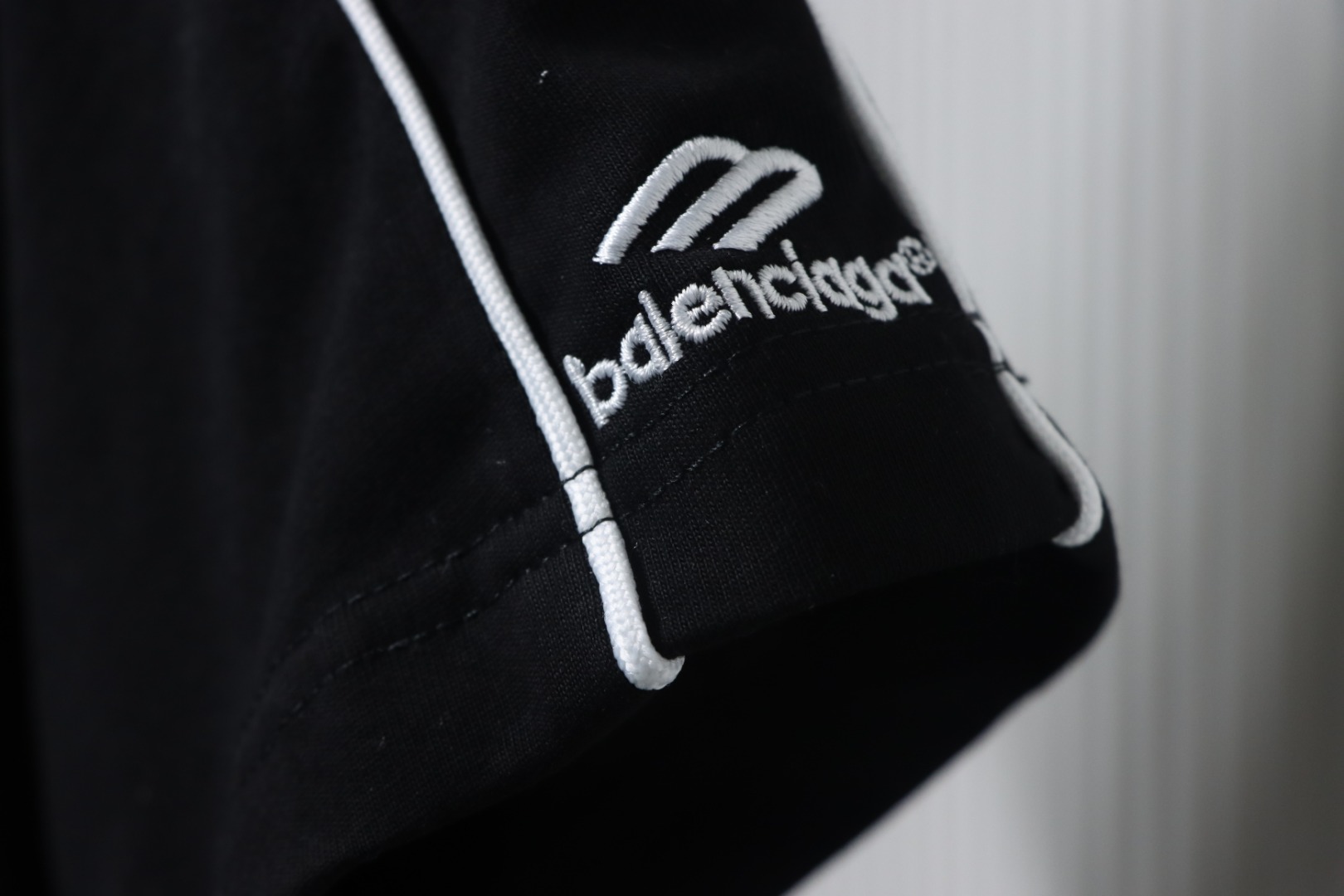 Balenciaga Co-branded Manchester United Football Embroidery T-shirt Black