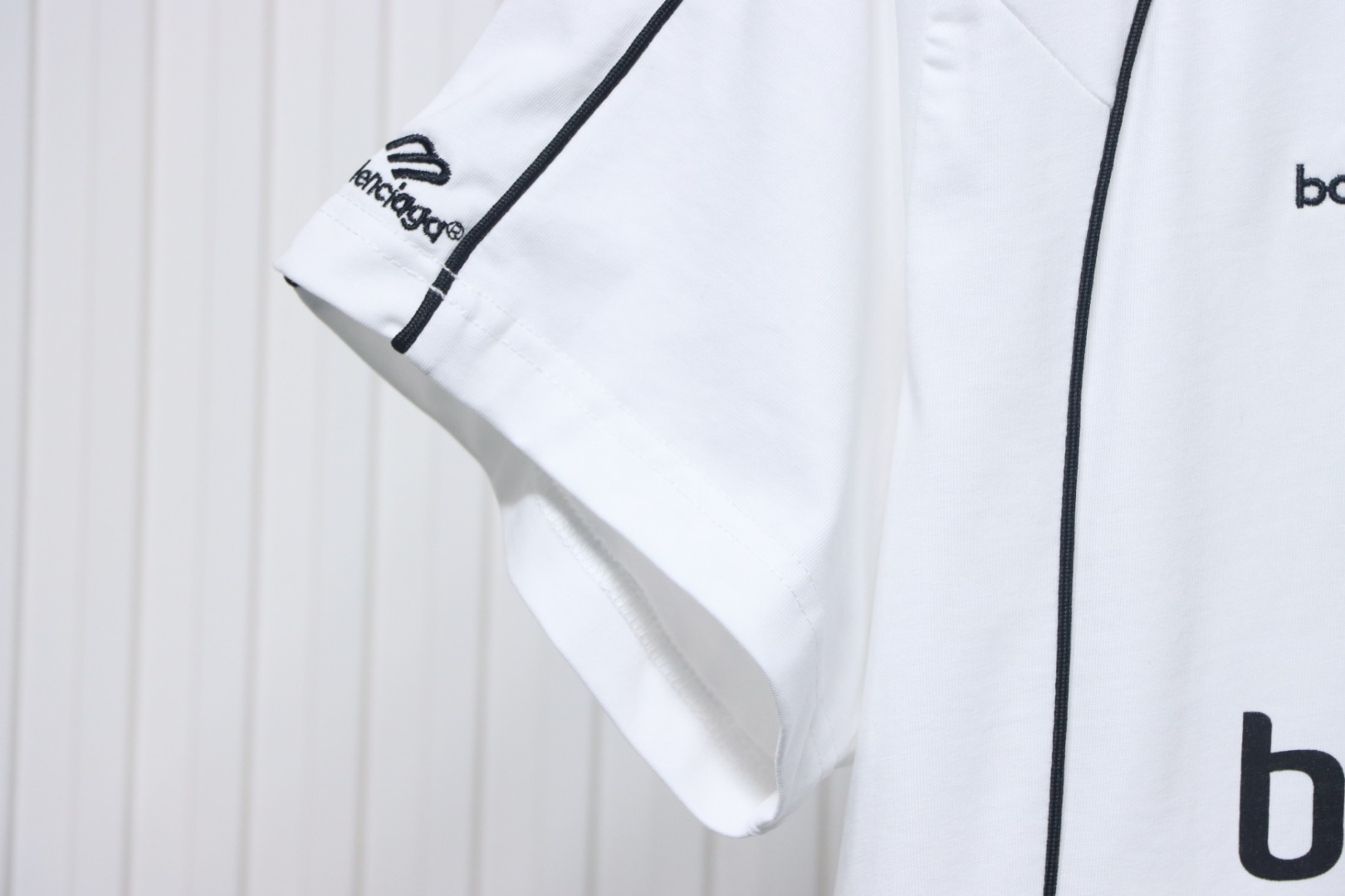 Balenciaga Co-branded Manchester United Football Embroidery T-shirt White