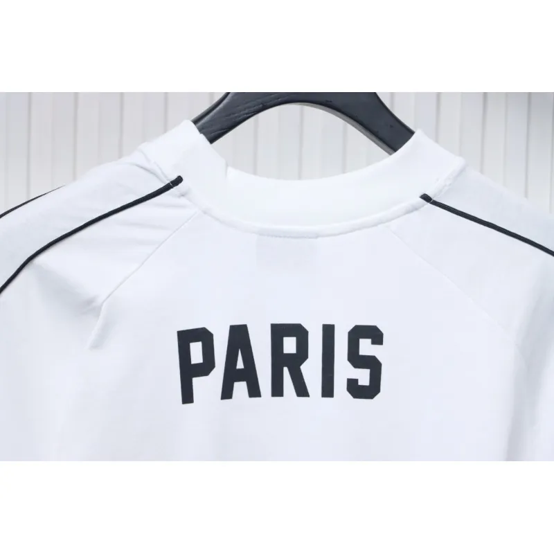 Balenciaga Co-branded Manchester United Football Embroidery T-shirt White
