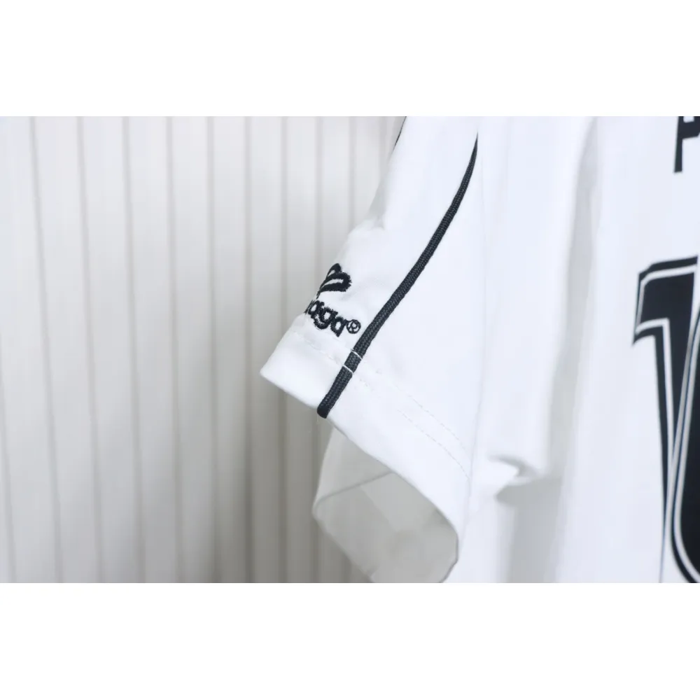 Balenciaga Co-branded Manchester United Football Embroidery T-shirt White