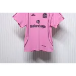 Balenciaga Co-branded Manchester United Football Embroidery T-shirt Pink