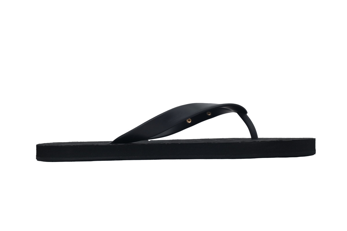 Gucci Slippers Gold Printed Black