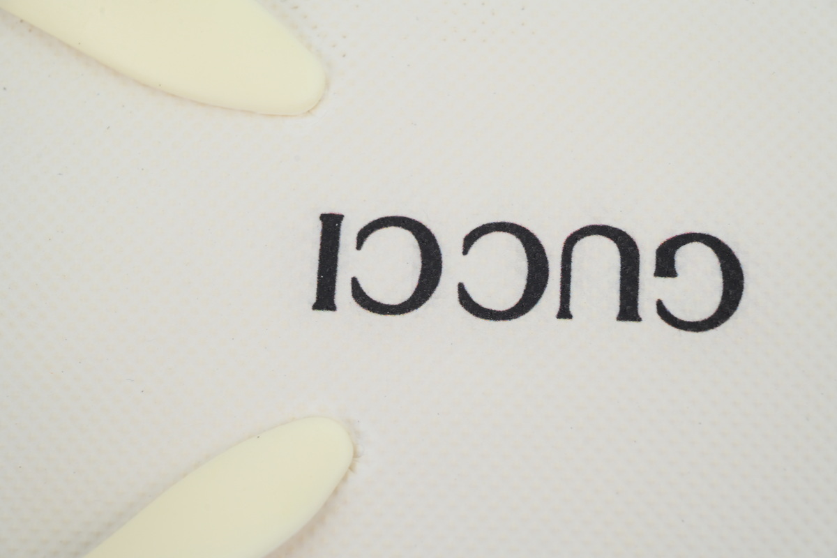 Gucci Slipper Bottom Flower Rice White