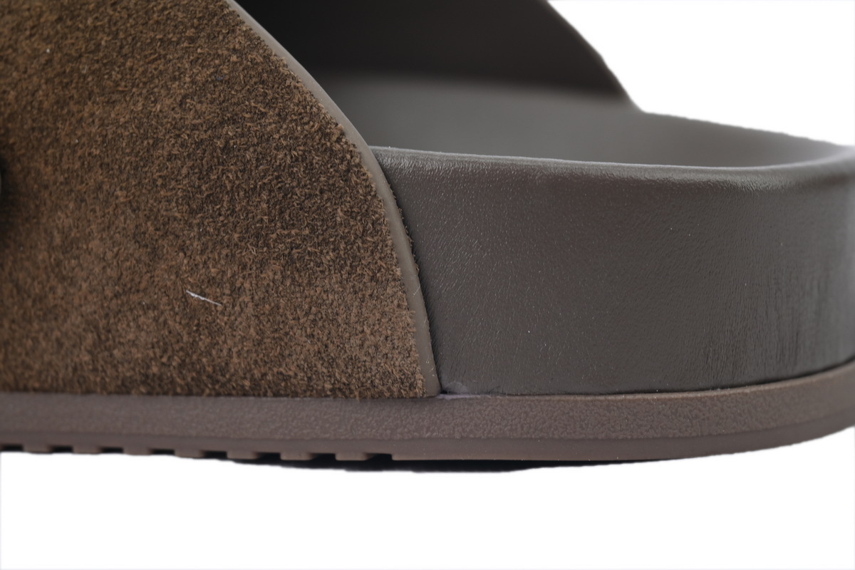 Balenciaga Sunday Suede Mules Brown
