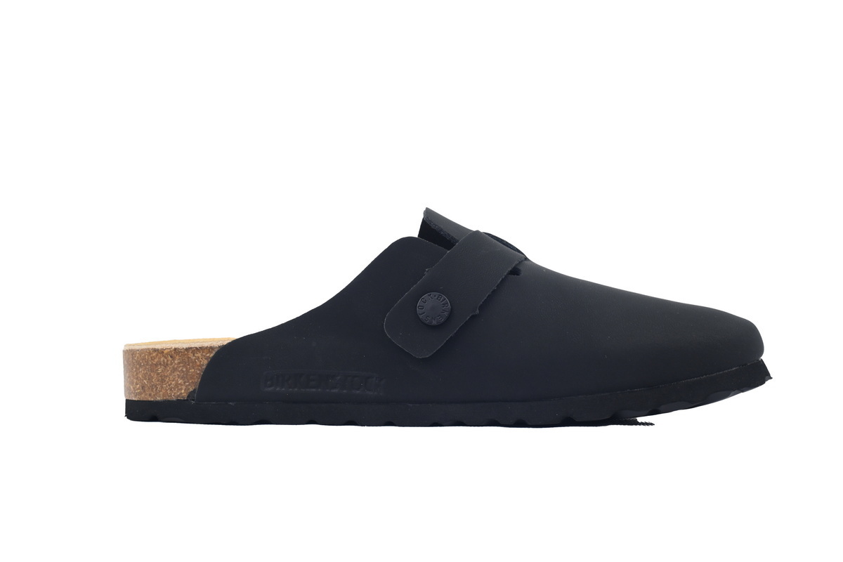 Birkenstock Boston Soft Footbed Black Oil Surface