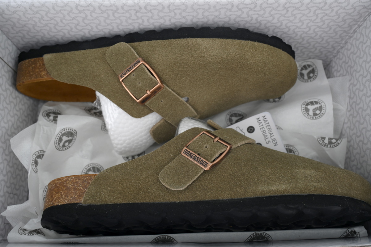  Birkenstock Boston Soft Footbed  Grayish Green