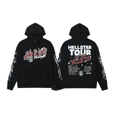 Hellstar Studios Records Tour Hoodie Black 01