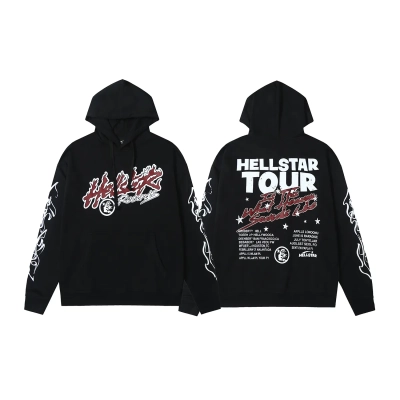 Hellstar Studios Records Tour Hoodie Black 01