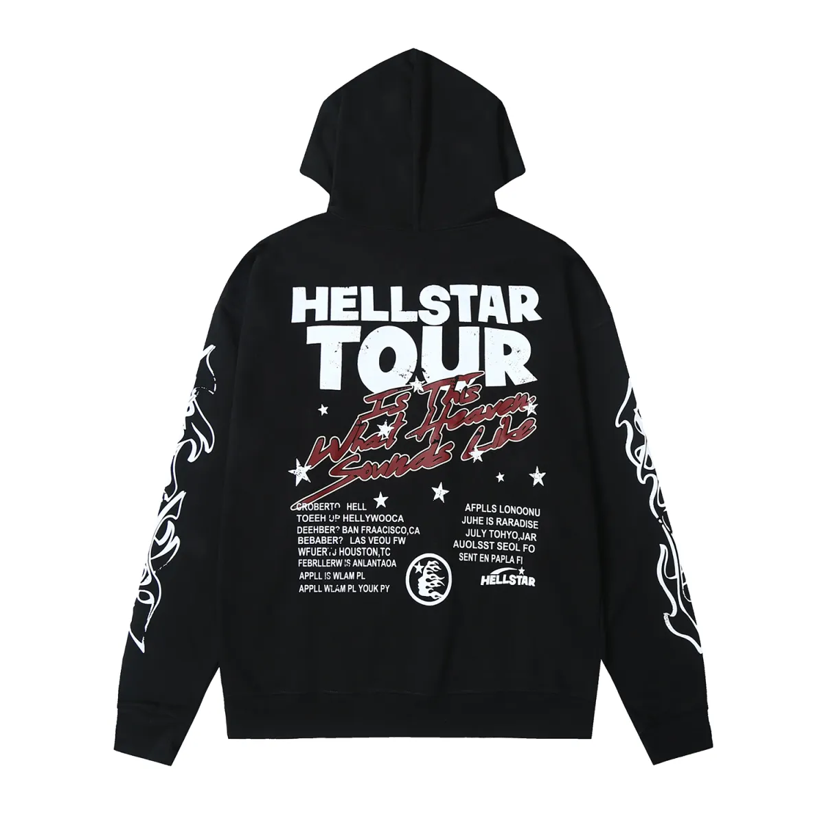 Hellstar Studios Records Tour Hoodie Black
