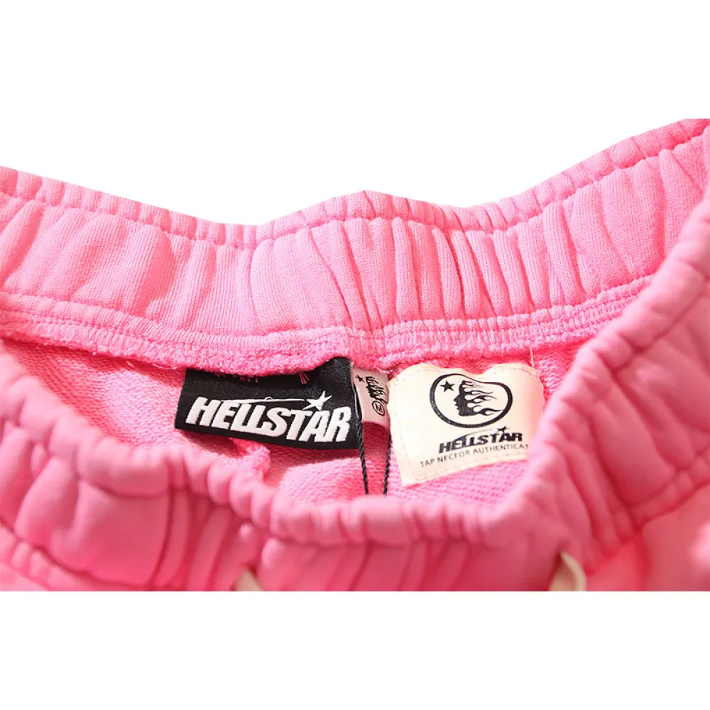 Hellstar Flame Shorts Pink/Black/Grey