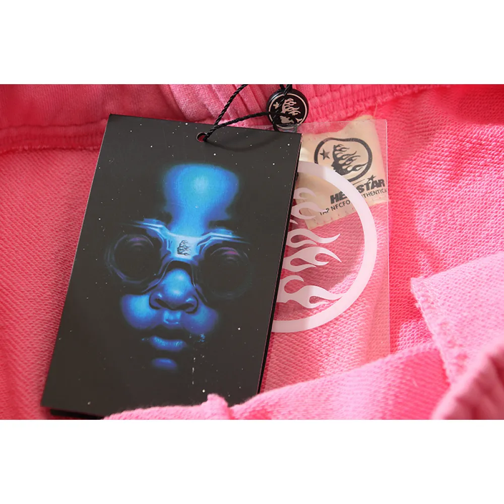 Hellstar Flame Shorts Pink/Black/Grey