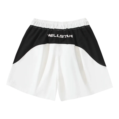 Hellstar Leisure Sports Summer Outdoor Beach Short #765 White/Black 02