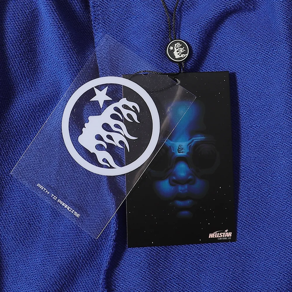 Hellstar No Guts No Glory Shorts #2512 Black/Blue