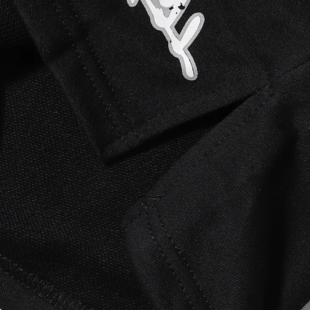 Hellstar Skull 8 Print Logo Black Shorts