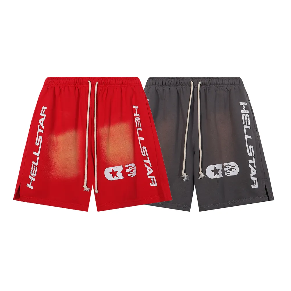 Hellstar Studios Shorts Grey/Red