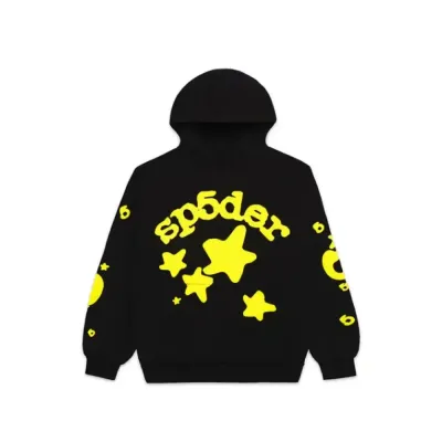 Sp5der Beluga Hoodie Onyx Yellow 01