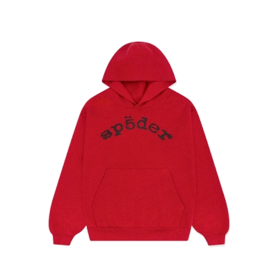 Sp5der VVS Hoodie Red 01