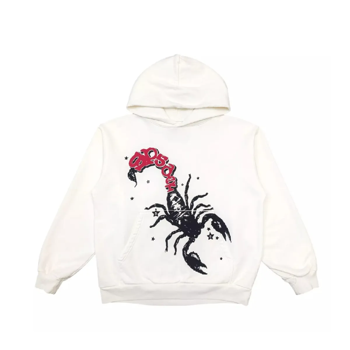 Sp5der x Mariah The Scientist Scorpion Hoodie White
