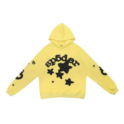 Sp5der Yellow Beluga Hoodie 01