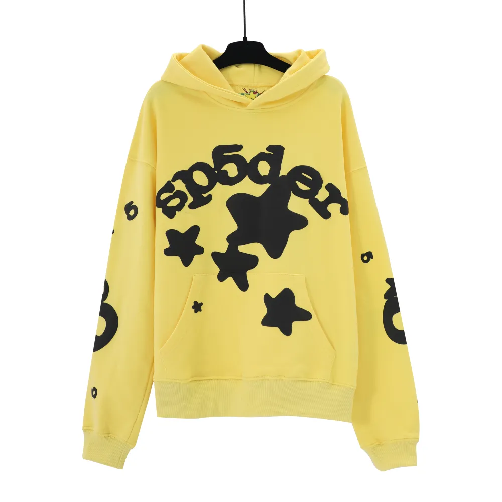 Sp5der Yellow Beluga Hoodie