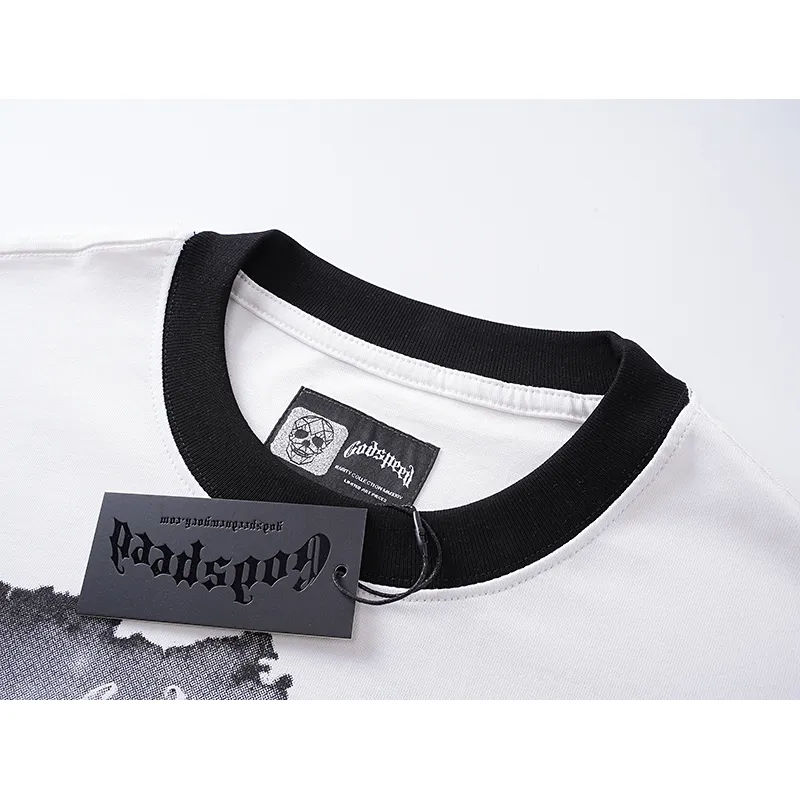 Godspeed Hollywood Thermal Long Sleeve T-shirt #3107 White/Apricot