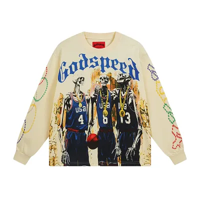 Godspeed Dream Team Long Sleeve T-shirt #3106 Apricot 02