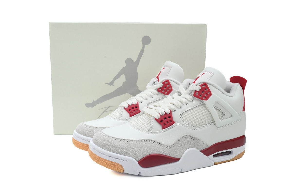 TOP Version Air Jordan 4 Retro x Nike SB Varsity Red DR5415-106
