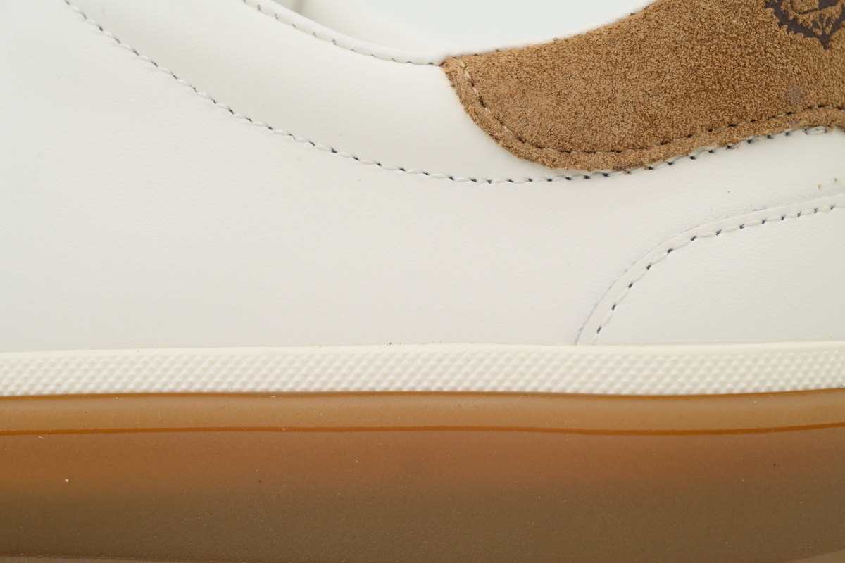 Loro Piana Tennis Walk Sneaker Suede Calf Split Beige