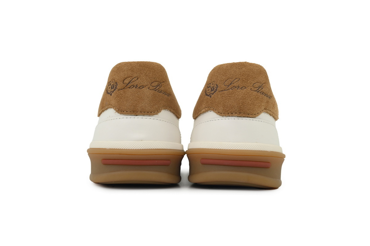 Loro Piana Tennis Walk Sneaker Suede Calf Split Beige