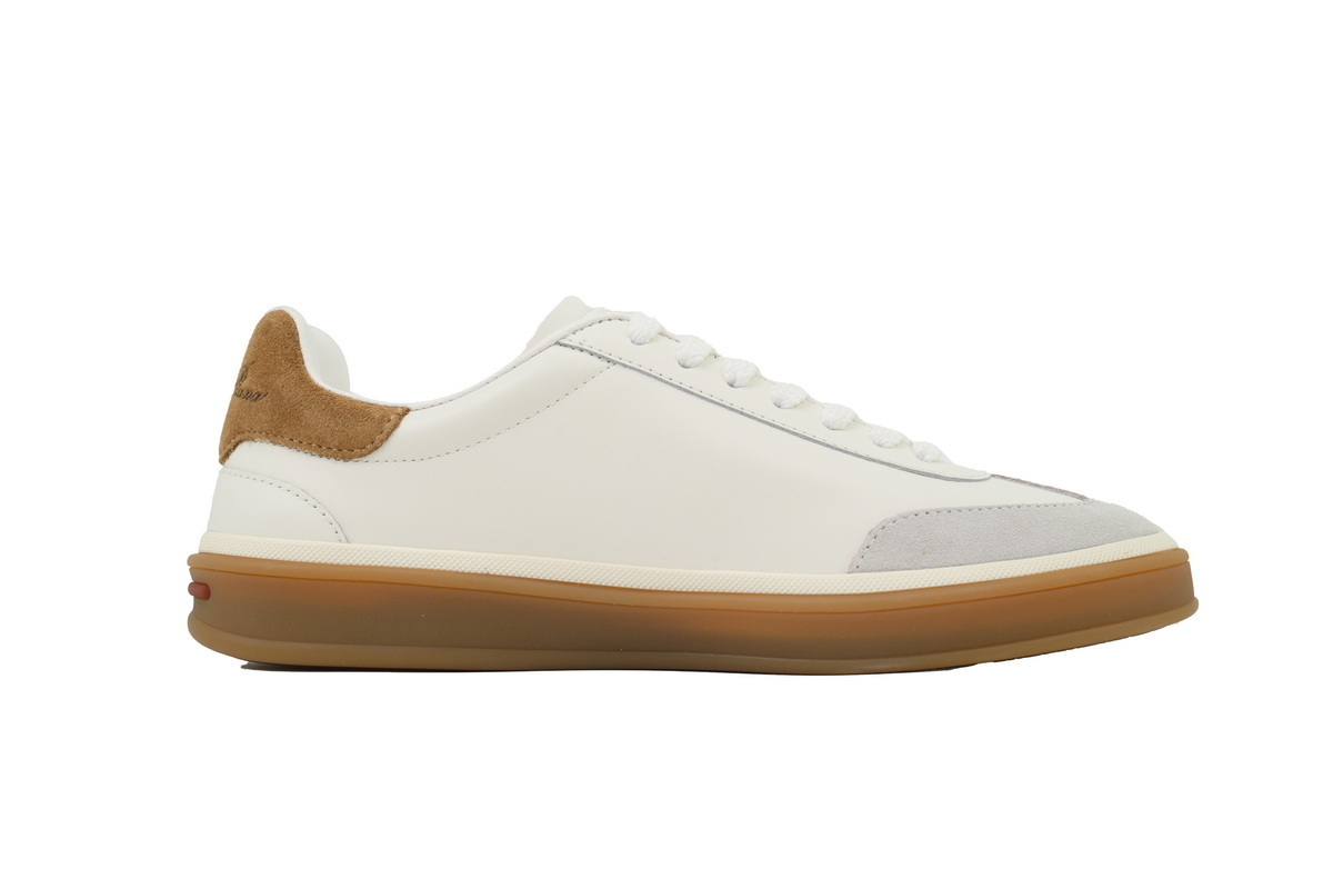 Loro Piana Tennis Walk Sneaker Suede Calf Split Beige
